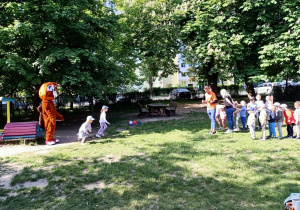 Zabawy z wiewiórką.