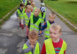Puchatki spacerują po osiedlu