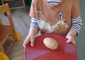 Filip z ziemniakiem na krążku - talerzu