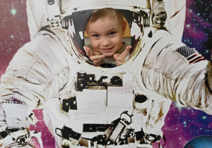 Szymon jako astronauta