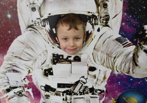 Oskar jako astronauta