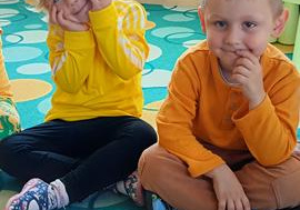 Uśmiechnięta Bianka i Matvii