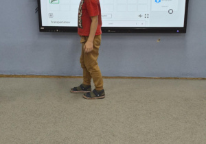 Gra edukacyjna na tablicy interaktywnej