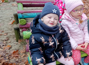 Jesienne zabawy w ogrodzie przedszkolnym