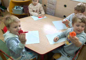 Ślimaki z ciastoliny