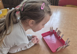 Marta podczas zajęć