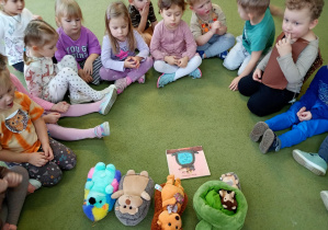 Dzieci stworzyły kolekcję pluszowych jeżyków przyniesionych z domów