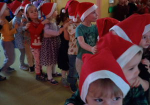 Puchatki tworzą mikołajowy pociąg